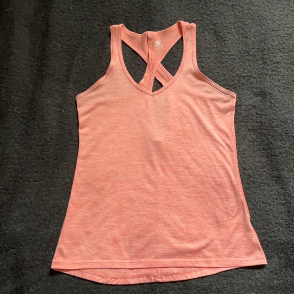 🎾 CHAMPION SMALL ORANGE CROSS BACK TANK TOP